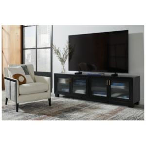 Winbardi 85" TV Stand, Black