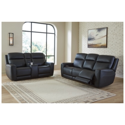 5Z-Relaxation Sofa and Loveseat, Onyx