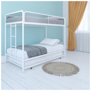Atwater Living Elia Triple Twin Metal Bunk Bed
