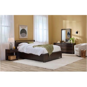 Aversa 4-pc. Platform Bedroom Set w/ 1-Drawer Nightstand