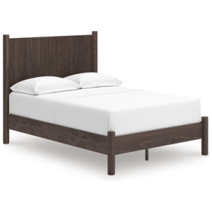 Cadmori Full Panel Platform Bed, Brown