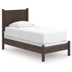 Cadmori Twin Panel Bed, Brown