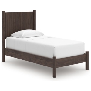 Cadmori Twin Panel Platform Bed, Brown