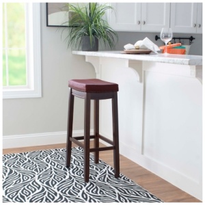 Claridge Backless Bar Stool, Red