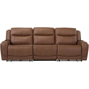 Harbin 3-pc. Leather Triple Power Sofa