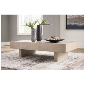 Jorlaina Coffee Table, Light Grayish Brown