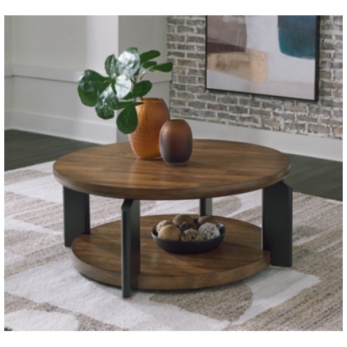 Kraeburn Coffee Table, Brown/Black