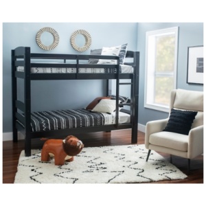 Linon Cale Black Bunk Bed