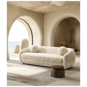 Manhattan Comfort Tribeca Sofa, Cream