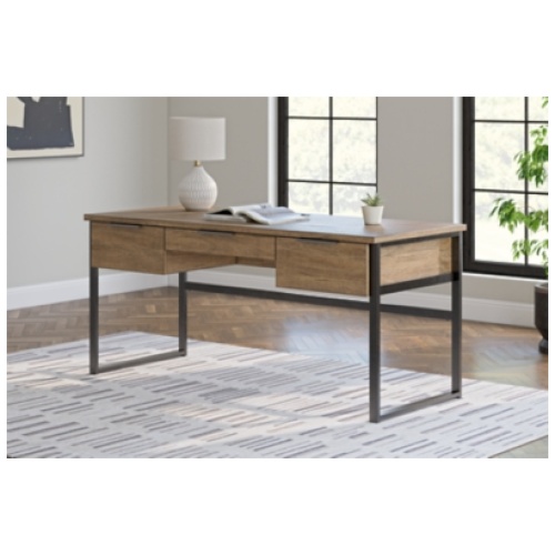 Montia 67" Home Office Desk, Light Brown