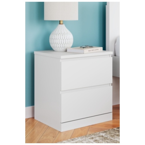 Onita 19" 2 Drawer Nightstand, White