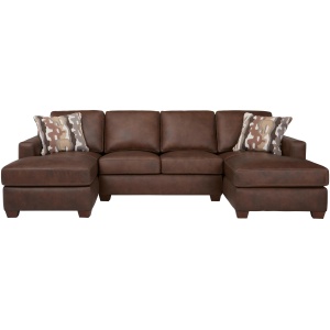 Quinton 3-pc. Leather Sectional