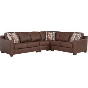 Quinton 4-pc. Leather Sectional