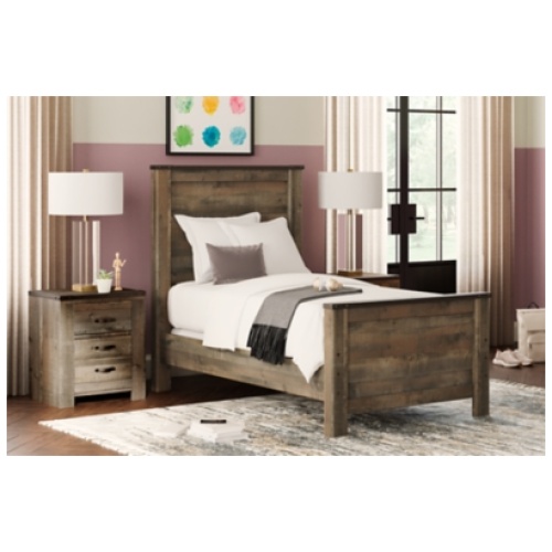 Trinell Twin Panel Bed, Brown