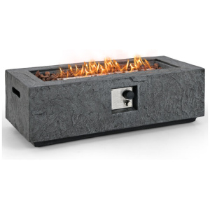 42.5 Inch 50000 BTU Fire Pit Table Set with Stainless Steel Burner