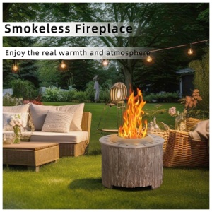 AFTERGLOW Outdoor Smokeless Fire Pit, Brown