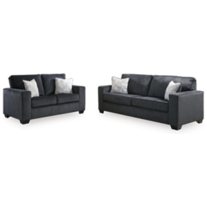 Altari Sofa and Loveseat, Slate