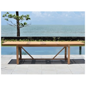 Amazonia Patio Dining Table, Light Brown