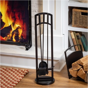 Arched 4 Piece Fireplace Toolset