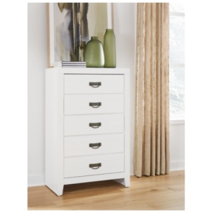 Binterglen 5 Drawer Chest of Drawers, White
