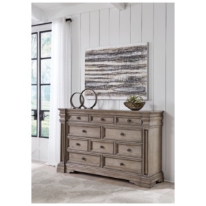 Blairhurst 10 Drawer Dresser, Light Grayish Brown
