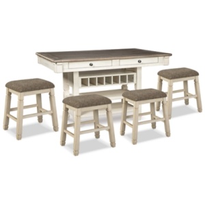 Bolanburg Counter Height Dining Table and 4 Barstools, Two-tone