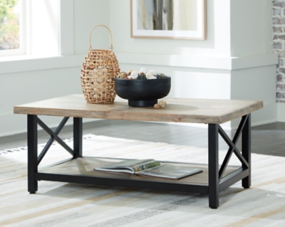Bristenfort Coffee Table, Brown/Black