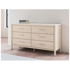 Cadmori 6 Drawer Dresser, Two-tone