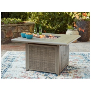 Carisbo Fire Pit Table, Beige