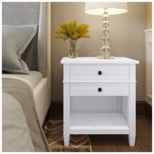 Carlton Nightstand, White