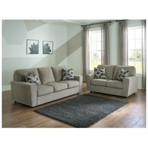 Cascilla Sofa and Loveseat, Pewter