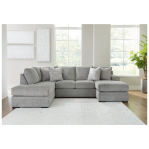 Casselbury 2-Piece Sectional with Chaise, Cement