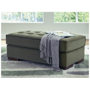 Chalcombe Oversized Accent Ottoman, Olive