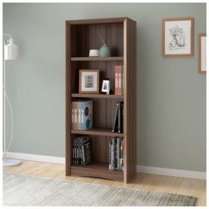 CorLiving Quadra 59" Bookcase, Walnut