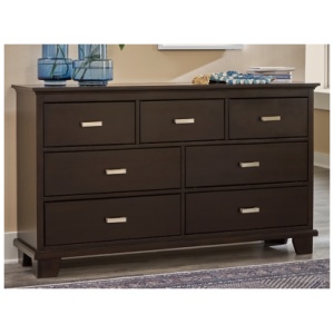 Covetown 7 Drawer Dresser, Dark Brown
