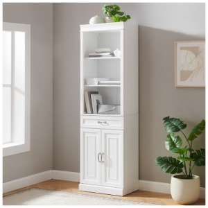 Crosley Furniture Stanton Storage Bookcase, White
