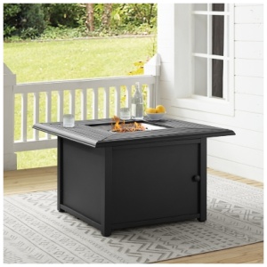 Crosley Outdoor Fire Pit Table, Black/Gray