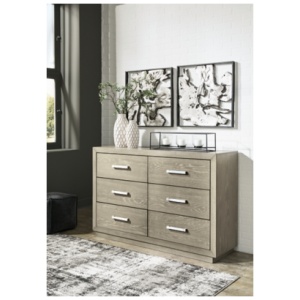 Fawnburg 6 Drawer Dresser, Gray