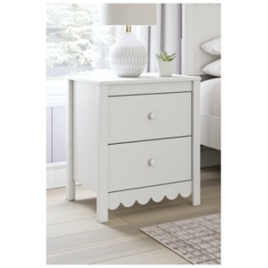 Hallityn 21" 2 Drawer Nightstand, White