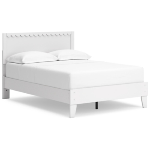 Hallityn Full Panel Platform Bed, White