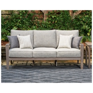 Hillside Barn Outdoor Sofa, Gray/Brown
