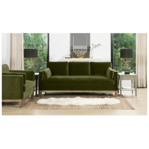 Jennifer Taylor home Knox Sofa, Olive Green