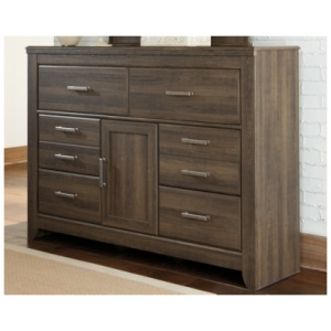 Juararo 6 Drawer Dresser, Dark Brown