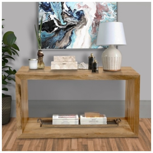 Keli Sideboard Console Table, Brown