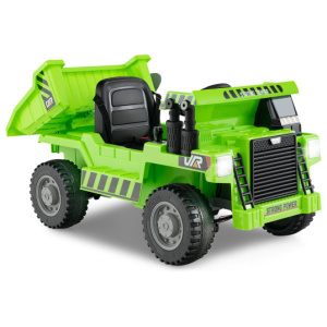 Kids Ride on Dump Truck 12V Ride on Car with Electric Dump Bed-Green