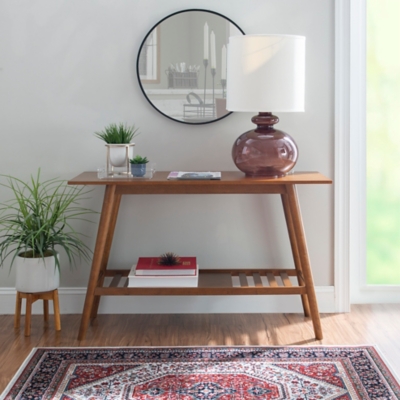 Linon Charlotte Console Table, Walnut