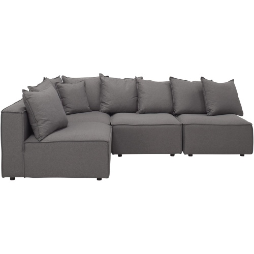 Loris Chenille 4-pc. Pit Sectional