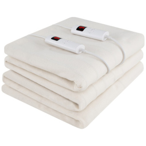 Machine Washable Electric Bed Warmer with Dual Controller 9 Heat Setting and 9-Hour Auto Off and Overheat Protection-Queen Size