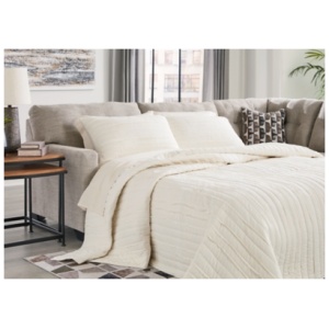 Mahoney 2-Piece Sleeper Sectional with Chaise, Pebble