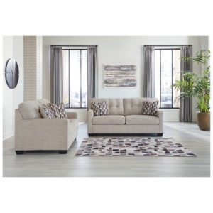 Mahoney Sofa and Loveseat, Pebble